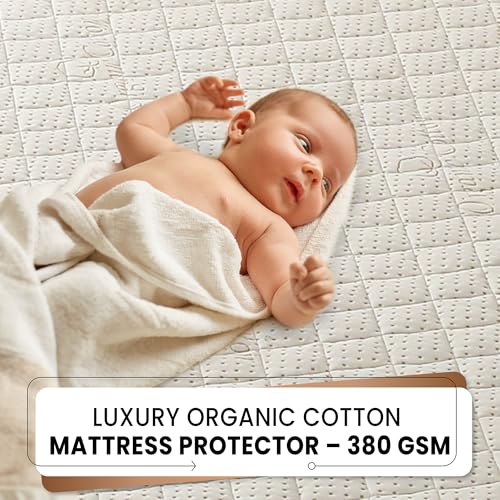Crib Luxury Quilted Organic Mattress Protector Pad
