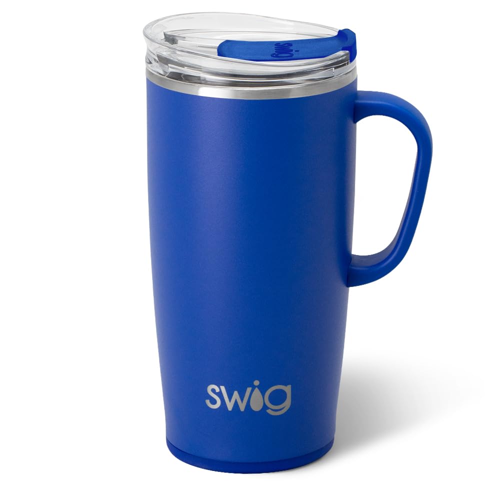 22oz Insulated Travel Mug with Handle & Lid