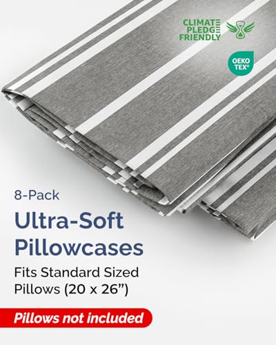 Standard Pillow Cases Set of 8 (8 Count)