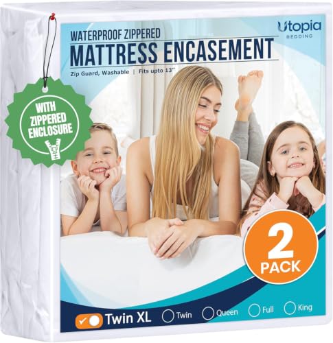 Mattress Protector Zippered Twin XL Size (2 Count)