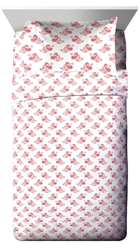 Disney Minnie Mouse Twin Comforter Set 5 Piece Bedding for Girls