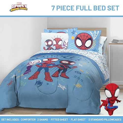 Marvel Spidey and His Amazing Friends 7 Pc Full Comforter Set