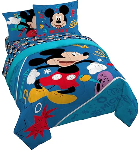 Disney Mickey Mouse Queen Comforter Set 7 Piece Kids Bedding