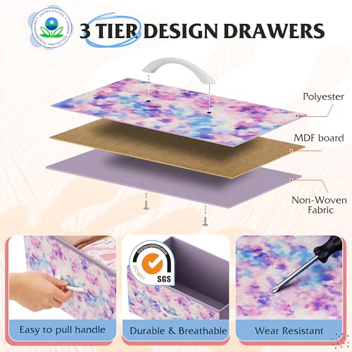 5 Drawer Fabric Dresser for Bedroom