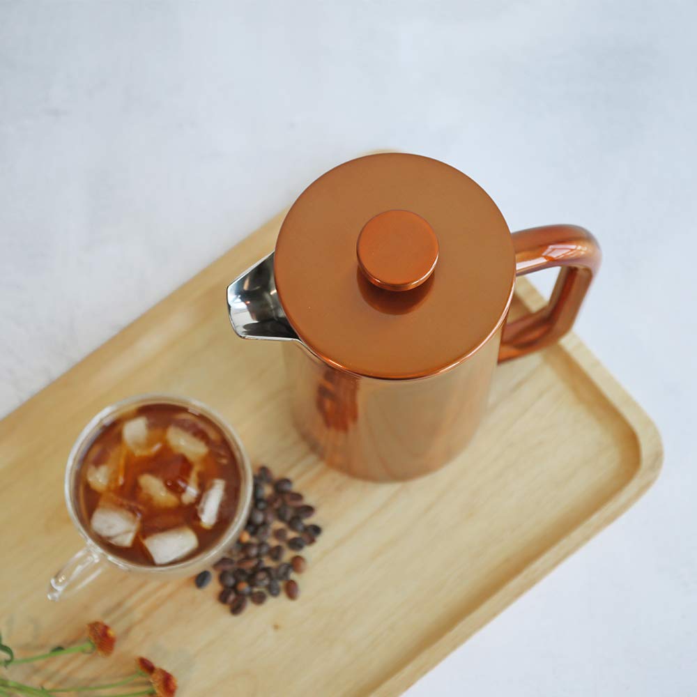 8 Cup Double Wall Insulated Stainless Steel French Coffee Press