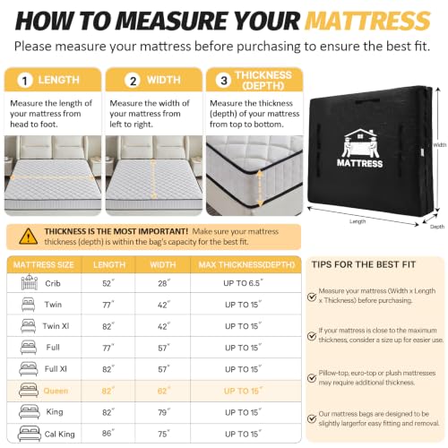 Mattress Bags for Moving (2 Count)