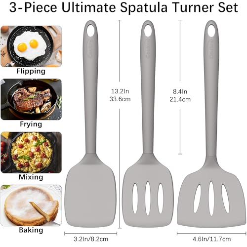 3 Pack Silicone Spatula Set (3 Count)