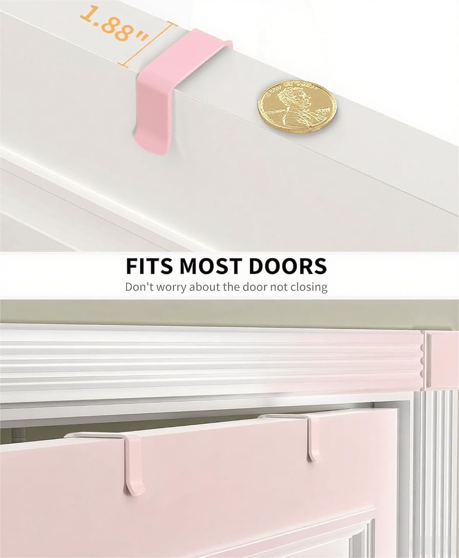 Pink 9 Tier Over The Door Pantry Organizer