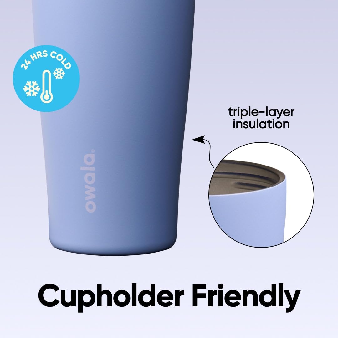 FreeSip Tumbler Stainless Steel Water Bottle 40 oz Out of the Blue