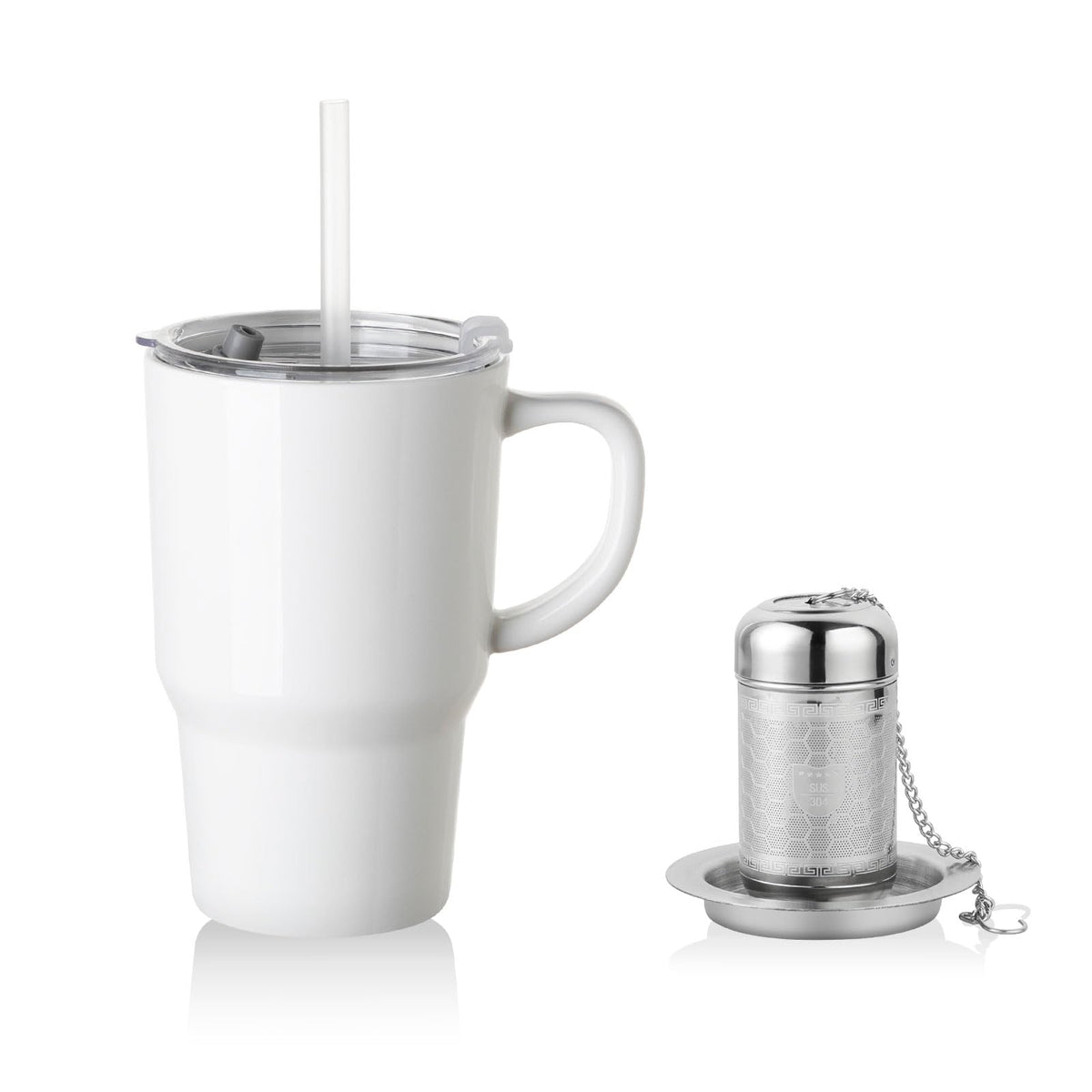Sweejar Ceramic Tea Cup with Lid