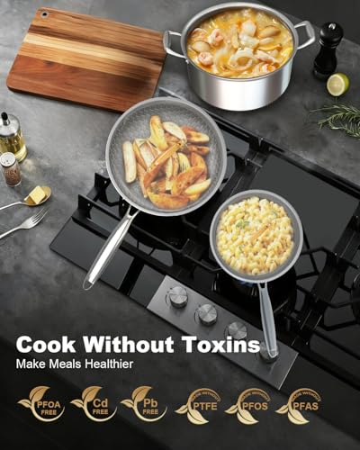 5 Pcs Stainless Steel Cookware Set