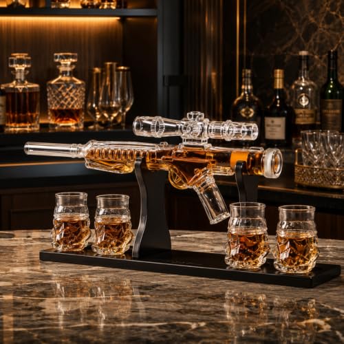 Sci Fi Space Blaster Whiskey Decanter Set