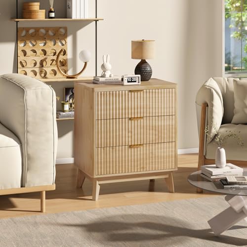 Fluted Nightstand Set of 2