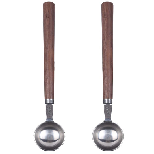 Wooden Long Handle Coffee Bean Scoops 1 tbsp for Ground Coffee