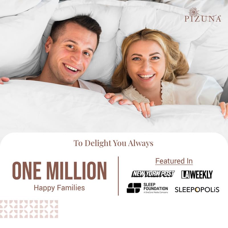 Pure 100% Cotton Pillow Shams Standard Size Set of 2 White (2 Count)