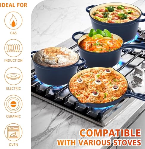 Enamel Cast Iron Cookware Set