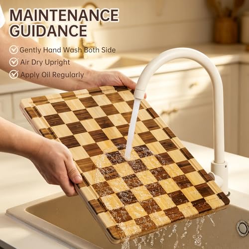Checkered Cutting Board for Kitchen