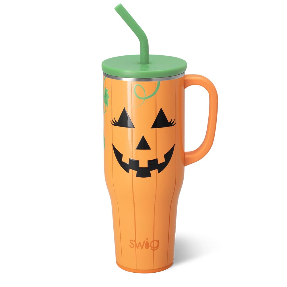 40oz Insulated Mega Mug with Handle & Straw