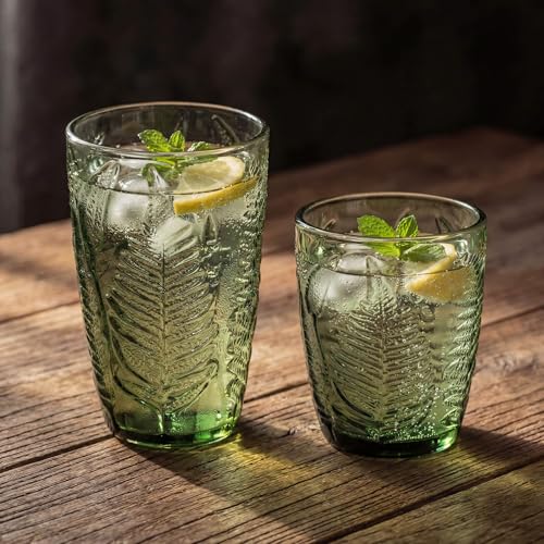Green Drinking Glasses Set of 8 (8 Count)