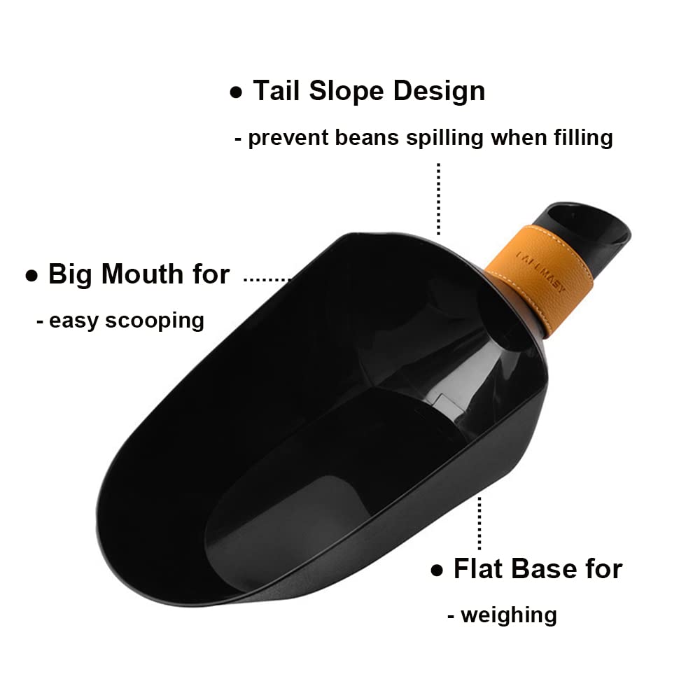 Coffee Bean Shovel Scoop Commerical Coffee Beans Filling Scooper Plastic Coffee Bean Scale Measuring Scoop