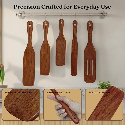 Wooden Spurtle Set (5 Count)