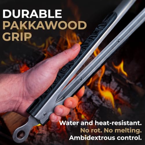 32 Inch Heavy Duty Long Grill Tongs for BBQ & Outdoor Cooking