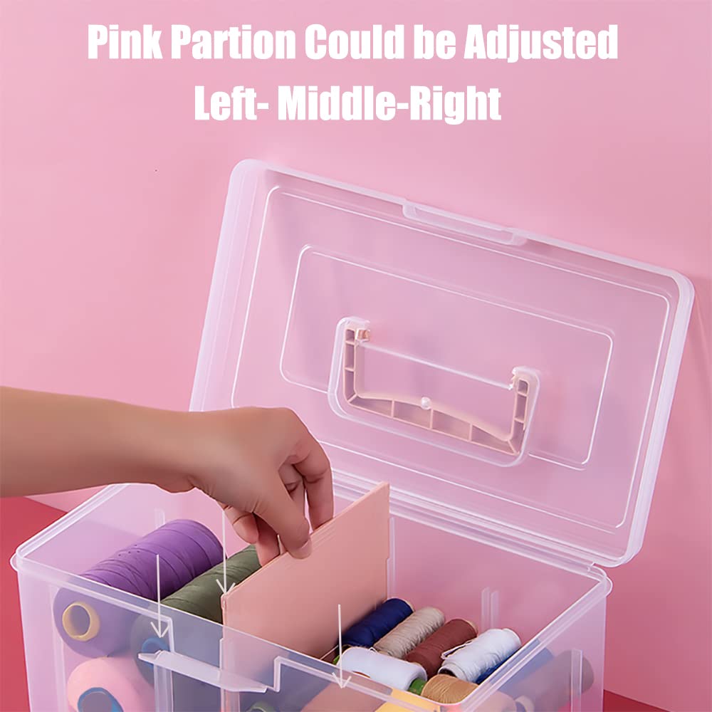 Clear Plastic Office Supply Art & Craft Storage Box