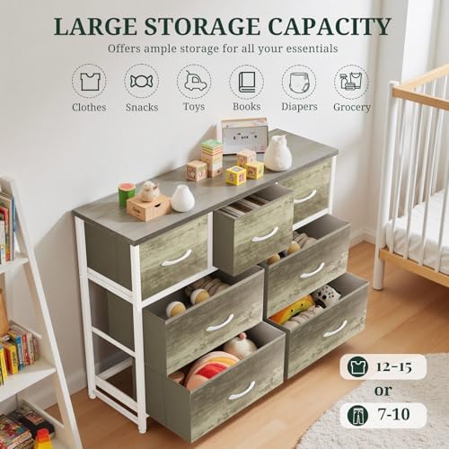 7 Drawer Dresser for Bedroom