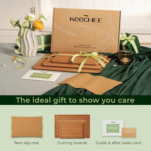 Bamboo Cutting Board with Non (3 Count)