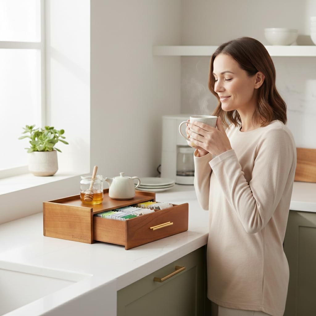 Tea Bag Organizer for Counter