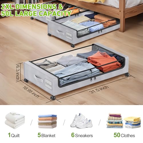Under Bed Storage with Wheels (2 Count)