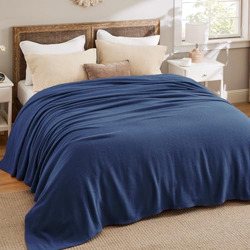 GentleSoft 100% Cotton Blanket Queen Size for Bed