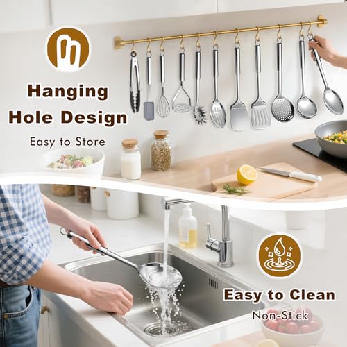 12 Pcs Stainless Steel Cooking Utensils Set (12 Count)