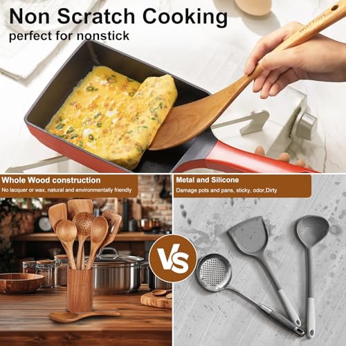Wooden Spoons for Cooking (8 Count)
