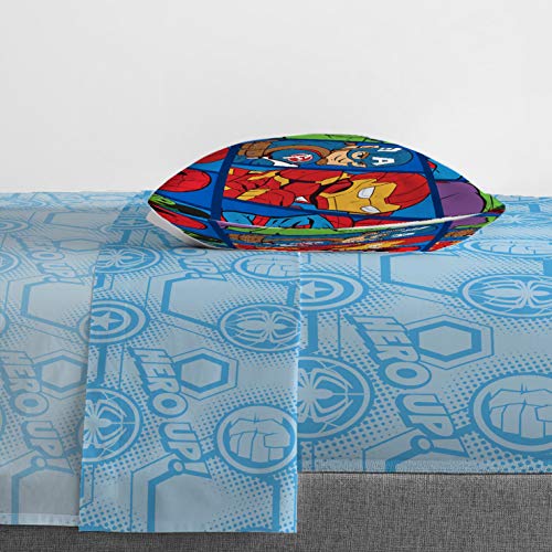 Marvel Avengers Twin Comforter Set 4 Piece Kids Bedding for Boys