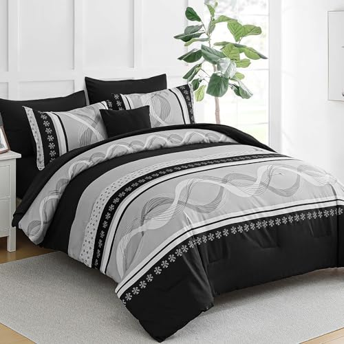 Black Comforter Set California King Size