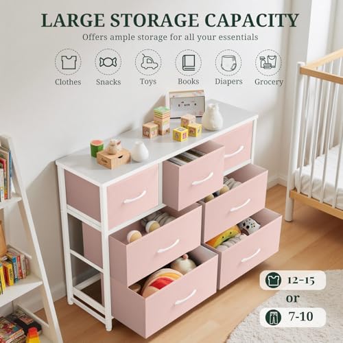 7 Drawer Dresser for Bedroom