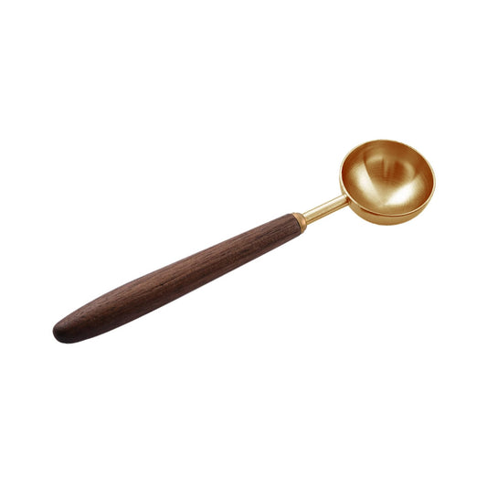 Coffee Spoon Vintage Walnut Wood Handle
