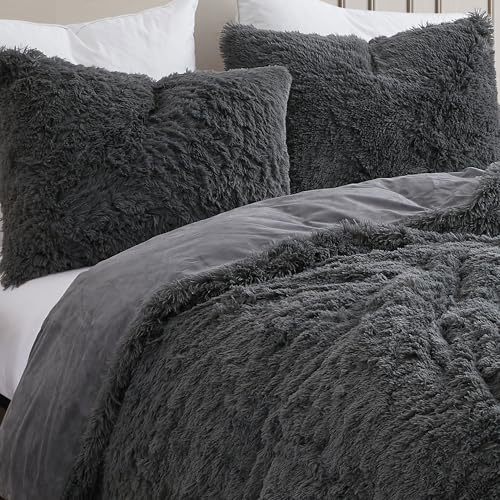 King Luxury Faux Fur Comforter Set