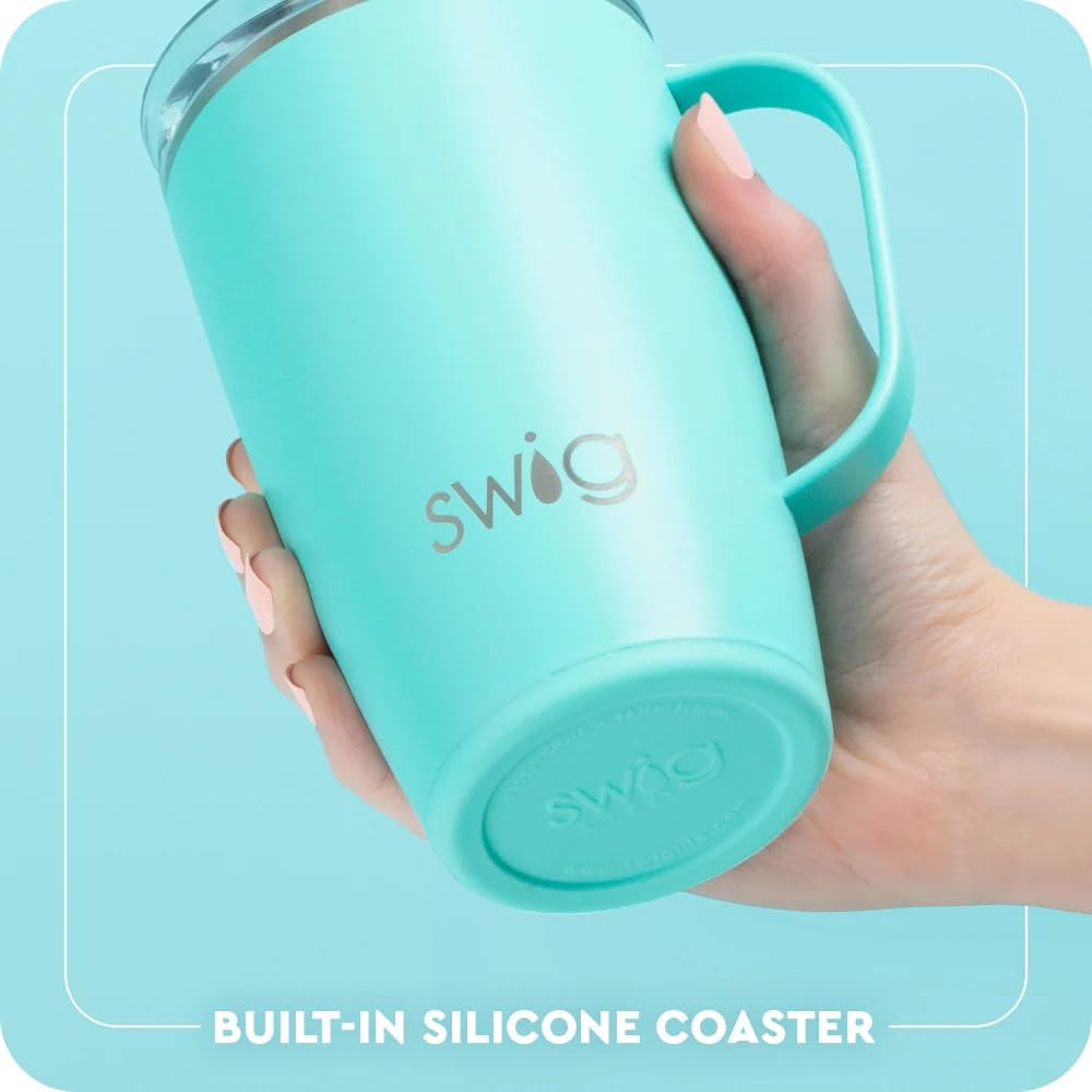 18oz Insulated Travel Mug with Handle & Lid