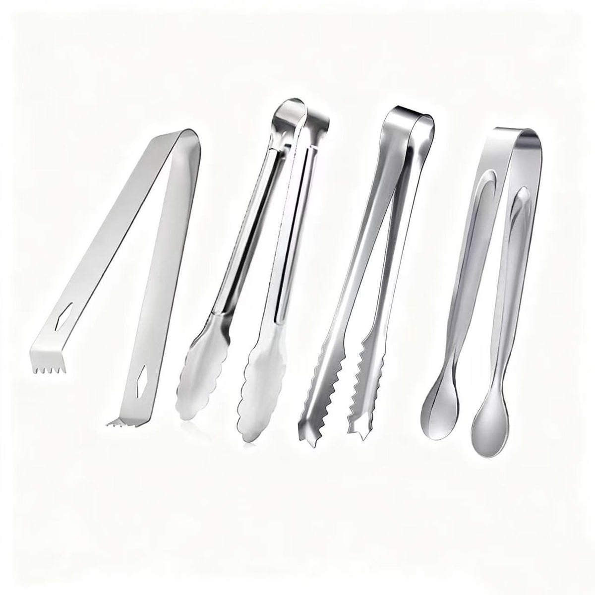 Stainless Steel Ice Scoop and Ice Tongs