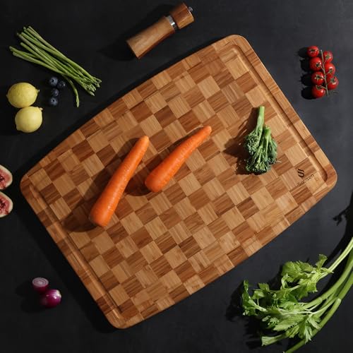 Extra Large Bamboo Wooden Cutting Board Wood Cutting Boards for Kitchen