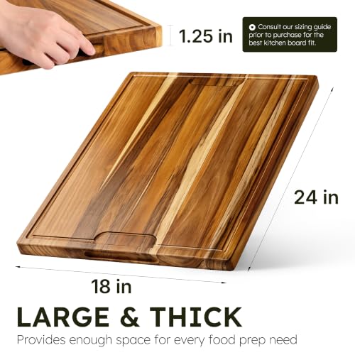 24 x 18 in Teak Cutting Board