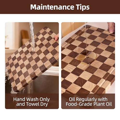 Checkered Cutting Board and Acrylic Cutting Board Set (2 Count)