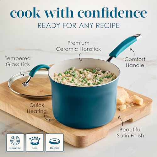 Cucina Ceramic Nonstick Cookware Pots and Pans Set