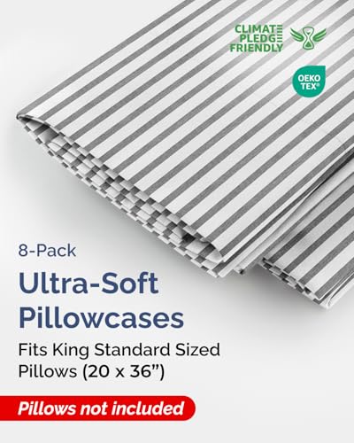 King Standard Pillow Cases Set of 10 (10 Count)