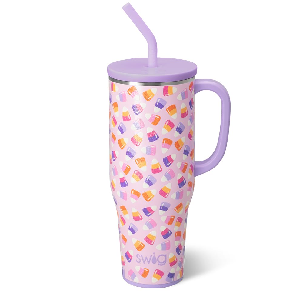 40oz Insulated Mega Mug with Handle & Straw