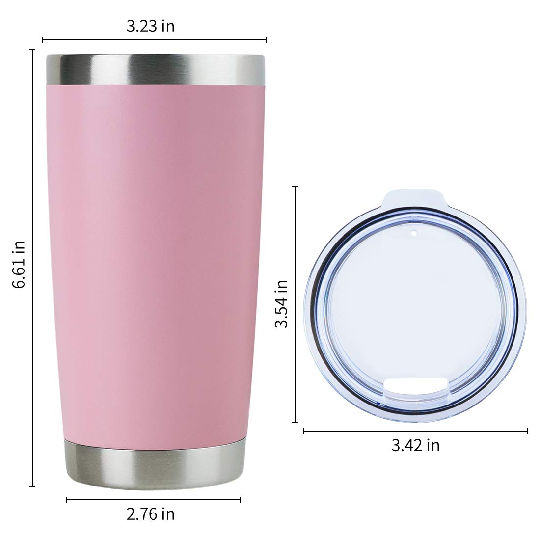 20oz Stainless Steel Tumbler Bulk with Lid