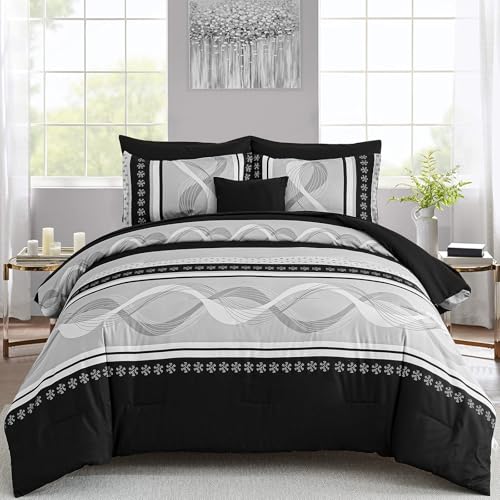 Black Comforter Set Full Size
