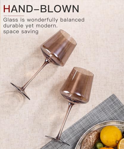 Colored Wine Glasses Set of 6 (6 Count)